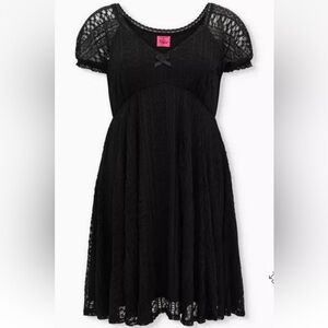 Betsey Johnson for torrid Black Lace Mini Dress